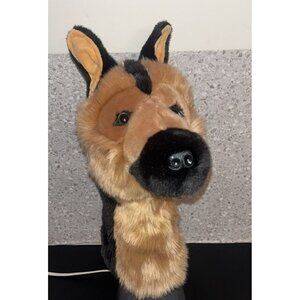 Daphne Golf Club Head Cover German Shepherd Dog Lined 15" Brown & Black